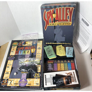 Spy Alley‎ Board Game Suspense Intrigue Strategy Few Pieces Missing READ